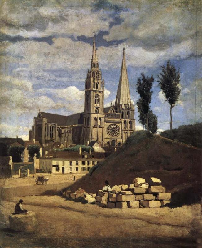 Corot Camille The Cathedral of market analyses China oil painting art